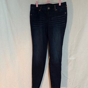Baby Phat Dark Blue Skinny Jeans Y2K vibe with sequins